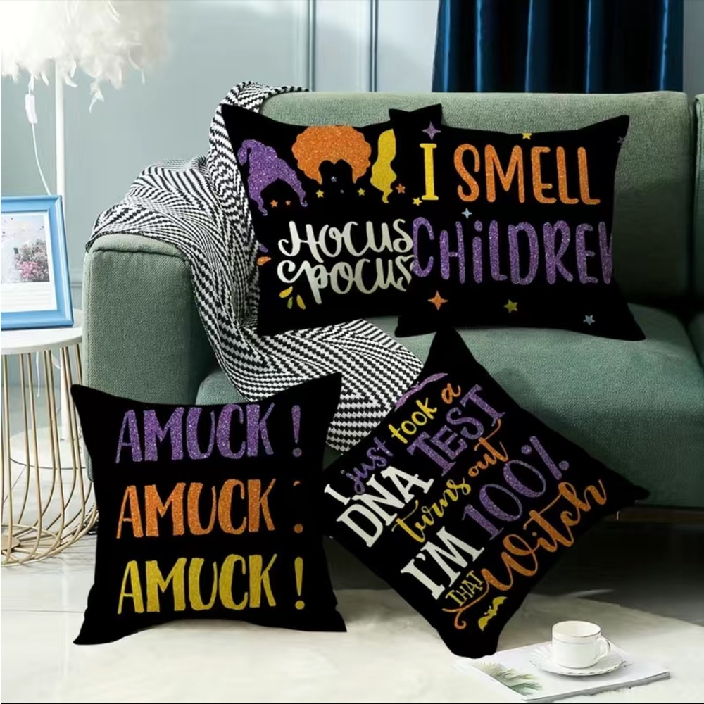 Hocus Pocus Throw Pillow Cover